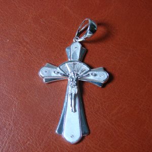 Silver Cross Pendant Charm