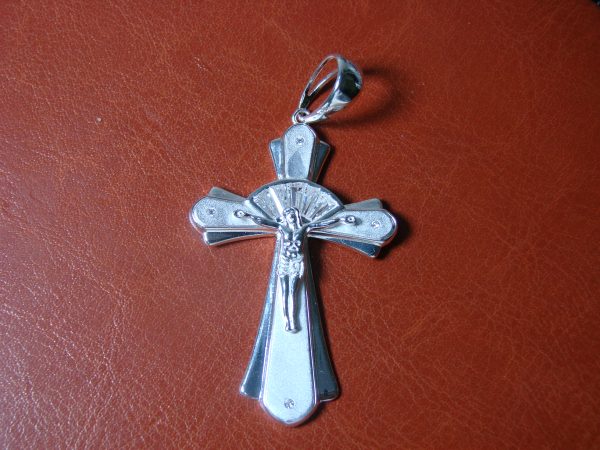 Silver Cross Pendant Charm